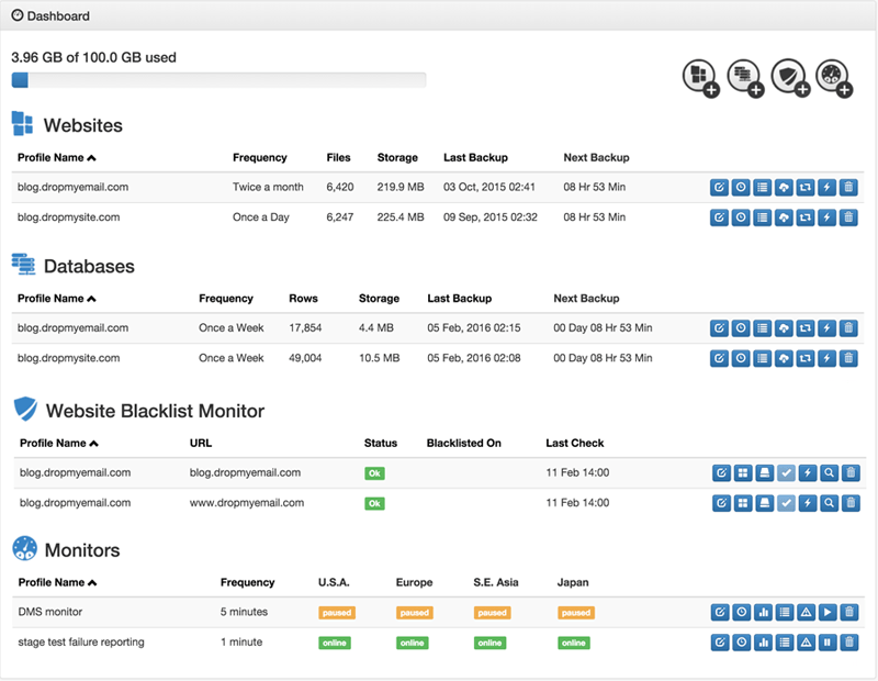 Backup my dating site with DropMySite