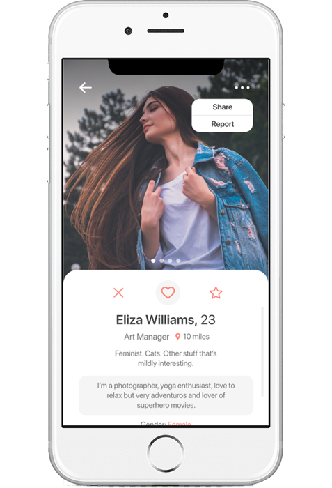 Mobile Dating App Profile