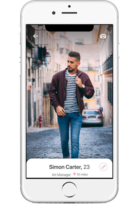 Mobile Dating App Software Profile View